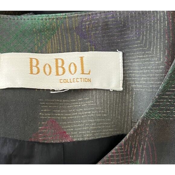 BoBoL Collection Watercolor Art to Wear Tunic Blazer Jacket Lagenlook Women's XL - Picture 5 of 6